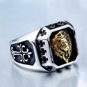 Lion Head Amulet Ring 3 300x300 - Lion Head Amulet Ring