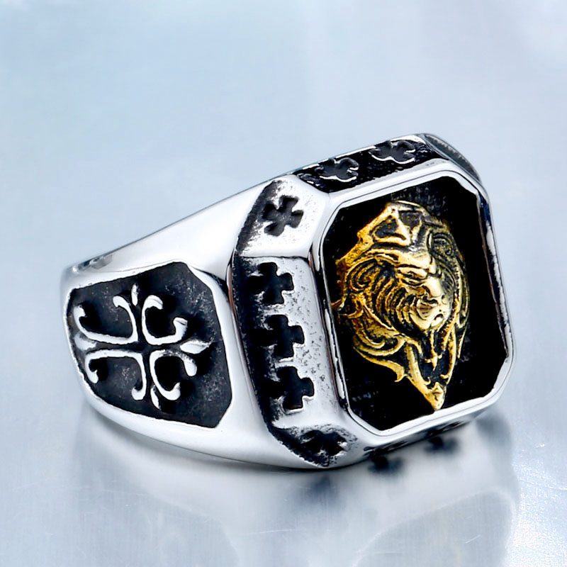 Lion Head Amulet Ring 3 800x800 - Lion Head Amulet Ring