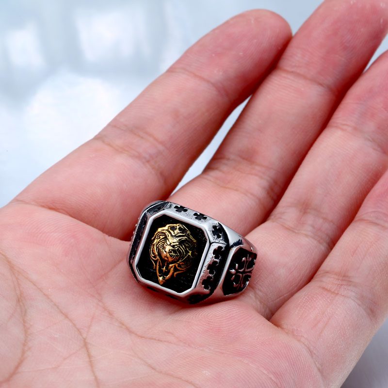 Lion Head Amulet Ring 5 800x800 - Lion Head Amulet Ring