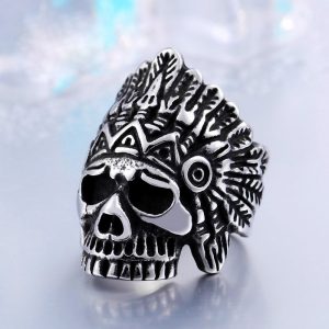 indiana skull stainless steel ring 3 300x300 - Indiana Skull Stainless Steel Ring