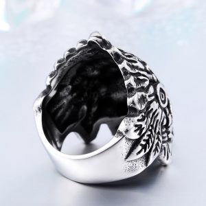 indiana skull stainless steel ring 5 300x300 - Indiana Skull Stainless Steel Ring