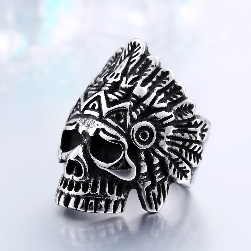 indiana skull stainless steel ring 6 800x800 - Indiana Skull Stainless Steel Ring