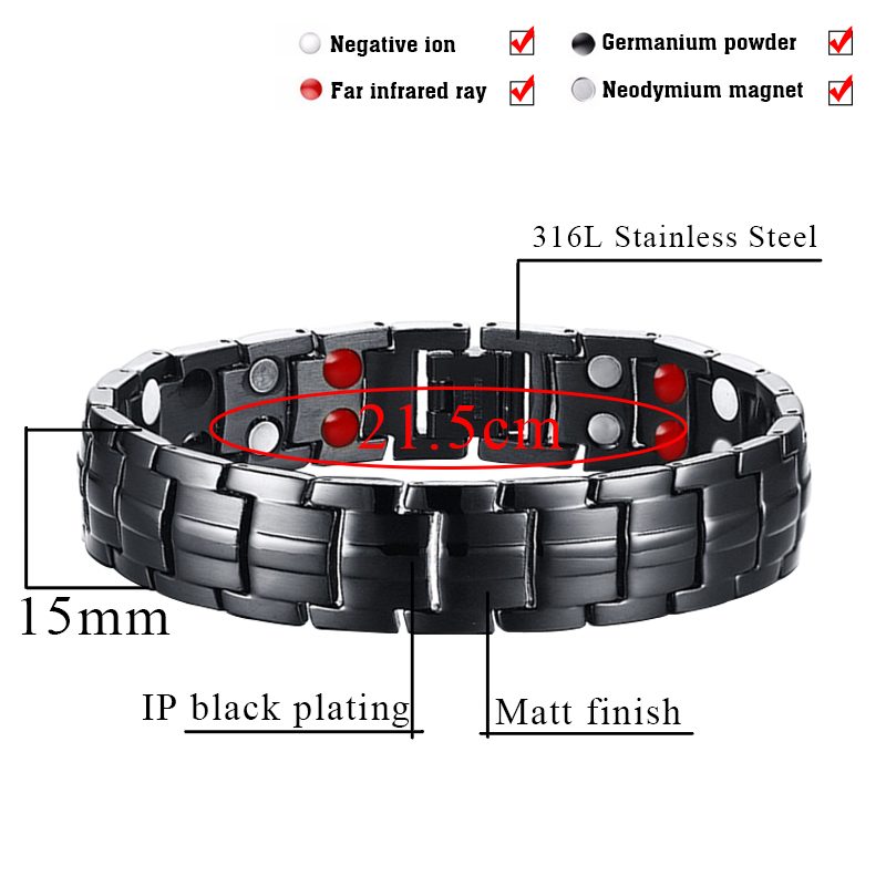 Punk bio energy magnetic therapy bracelet 2 800x800 - Punk Bio-Energy Magnetic Therapy Bracelet