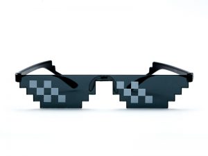 Thug life limited edition glasses 2 300x225 - “Thug life” Pixel Sunglasses
