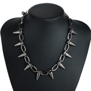 11039 2a8b550cb71aeee460847d8b5f2b25af 300x300 - Women's Punk Rock Style Spike Necklace