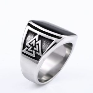 BEIER Cool Men s Retro Egypt Pattern Northern Europe Viking Stainless Steel Ring Gothic Style Fashion 2 300x300 - Viking Valknut Ring